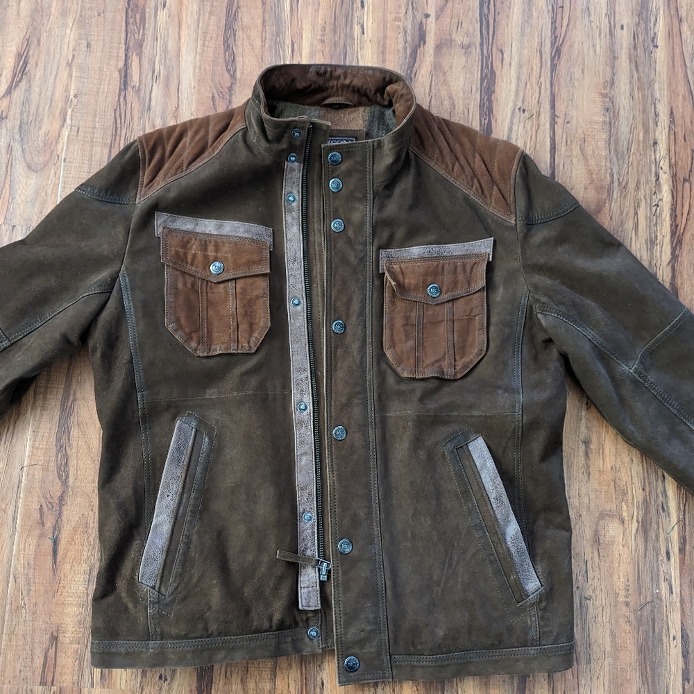 Brown suede jacket by Madison Creek size medium